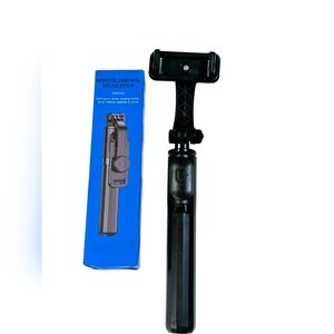 Stainless Steel Selfie Stick Tripod with Wireless Remote – Extendable Phone Hold